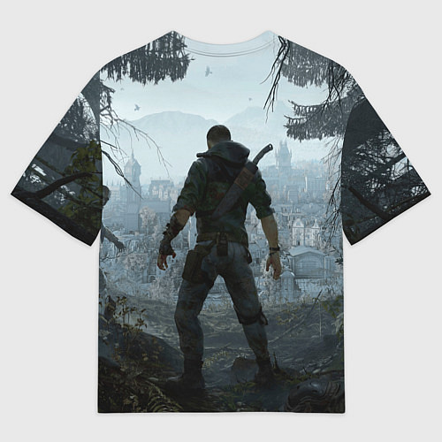 Мужская футболка оверсайз Кайл Крейн Dying light the beast / 3D-принт – фото 2