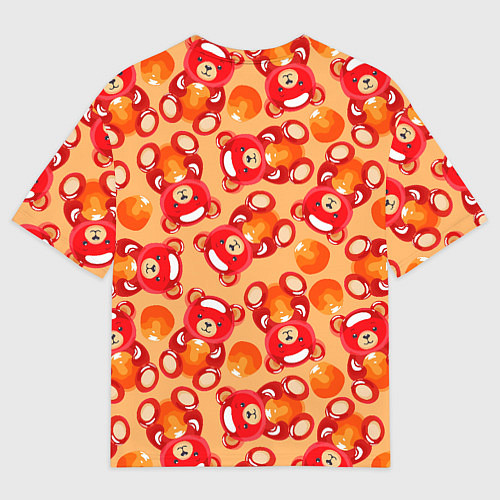 Мужская футболка оверсайз Медовые мишки / 3D-принт – фото 2