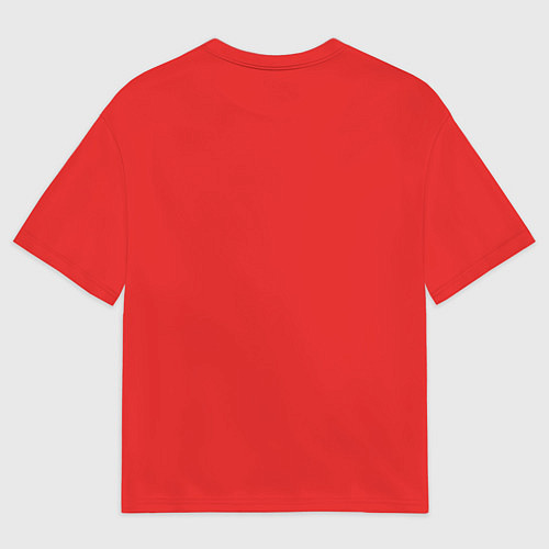 Мужская футболка оверсайз Эмоция гнева - красный / 3D-принт – фото 2