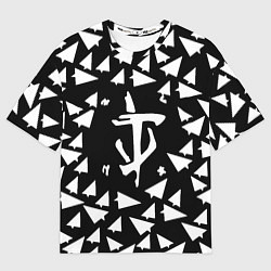 Футболка оверсайз мужская Doom telegram, цвет: 3D-принт