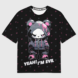 Мужская футболка оверсайз Yeah - i am evil