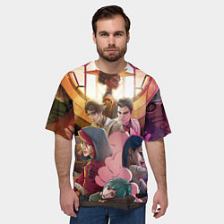 Футболка оверсайз мужская Герои Arcane, цвет: 3D-принт — фото 2