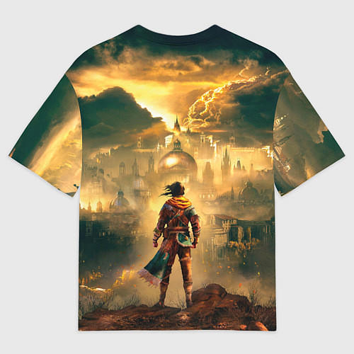 Мужская футболка оверсайз Герой Greedfall 2 the dying world / 3D-принт – фото 2