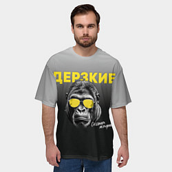 Футболка оверсайз мужская Дерзкие творят историю, цвет: 3D-принт — фото 2