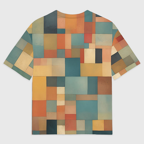 Мужская футболка оверсайз Inspired by Paul Klee / 3D-принт – фото 2