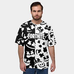 Футболка оверсайз мужская Fortnite patten Marshmello, цвет: 3D-принт — фото 2