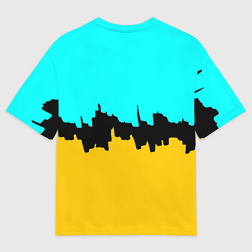 Мужская футболка оверсайз Манчестер Юнайтед текстура / 3D-принт – фото 2