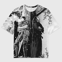 Футболка оверсайз мужская Berserk and Miyamoto Musashi, цвет: 3D-принт