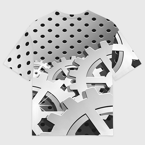 Мужская футболка оверсайз Lexus carbon steel / 3D-принт – фото 2