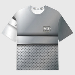 Мужская футболка оверсайз Honda metal
