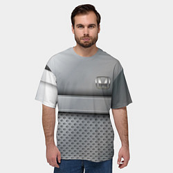 Футболка оверсайз мужская Honda metal, цвет: 3D-принт — фото 2