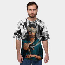 Футболка оверсайз мужская Musashi Miyamoto, цвет: 3D-принт — фото 2