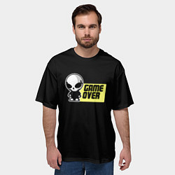 Футболка оверсайз мужская Game over alien, цвет: 3D-принт — фото 2