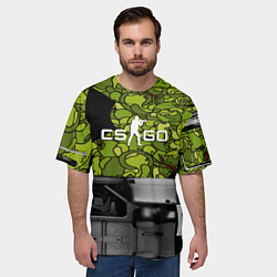 Футболка оверсайз мужская Counter strike game skin, цвет: 3D-принт — фото 2