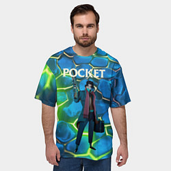 Футболка оверсайз мужская Pocket Deadlock, цвет: 3D-принт — фото 2