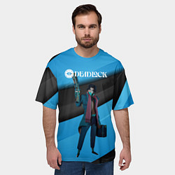 Футболка оверсайз мужская Deadlock Pocket, цвет: 3D-принт — фото 2