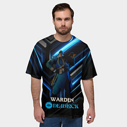 Футболка оверсайз мужская Deadlock Warden, цвет: 3D-принт — фото 2