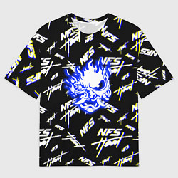 Мужская футболка оверсайз NFS samurai logo