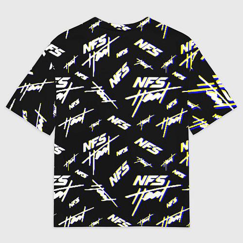 Мужская футболка оверсайз NFS samurai logo / 3D-принт – фото 2