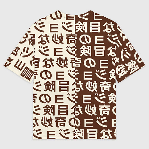 Мужская футболка оверсайз Japan pattern / 3D-принт – фото 2