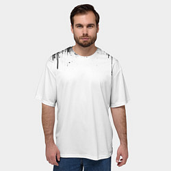 Футболка оверсайз мужская Бэнкси крутая панда в очках, цвет: 3D-принт — фото 2