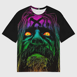 Мужская футболка оверсайз Rob zombie - head