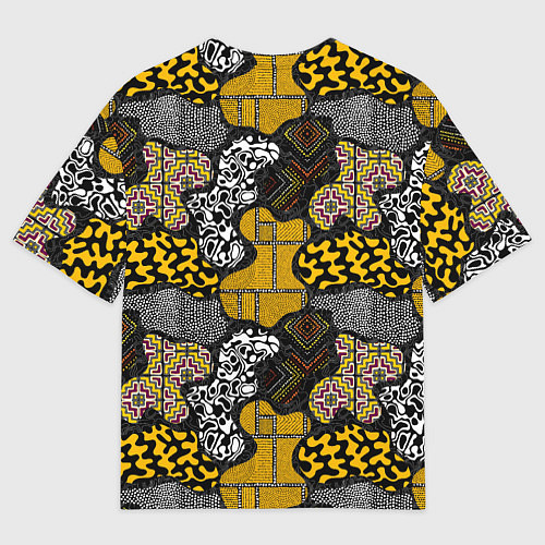 Мужская футболка оверсайз Этнический паттерн / 3D-принт – фото 2