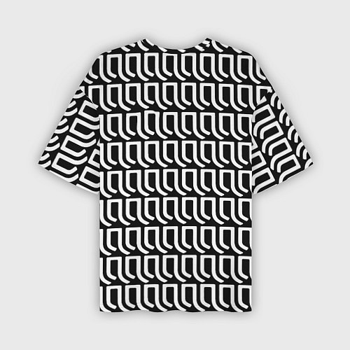 Мужская футболка оверсайз Juventus fc pattern / 3D-принт – фото 2