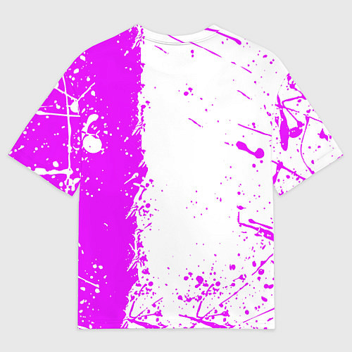 Мужская футболка оверсайз Fortnite pink color / 3D-принт – фото 2