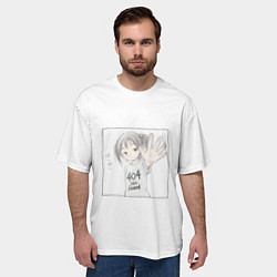 Футболка оверсайз мужская 404 error anime tag, цвет: 3D-принт — фото 2
