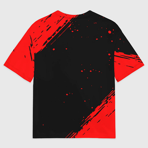 Мужская футболка оверсайз Rainbow six краски полосы / 3D-принт – фото 2