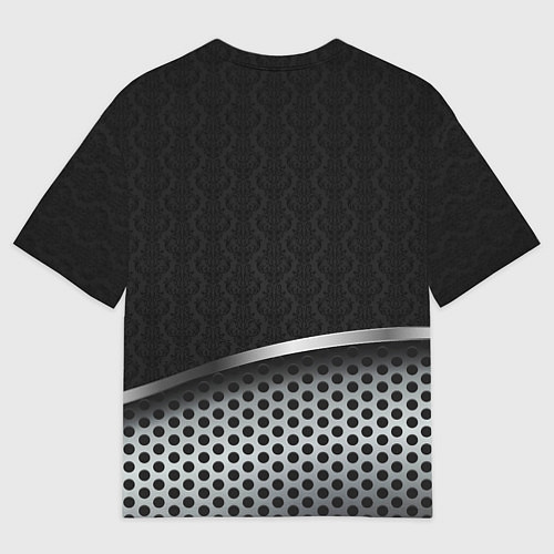 Мужская футболка оверсайз Nissan carbon auto / 3D-принт – фото 2