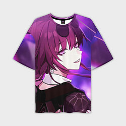 Футболка оверсайз мужская Honkai Star Rail Kafka violet light, цвет: 3D-принт