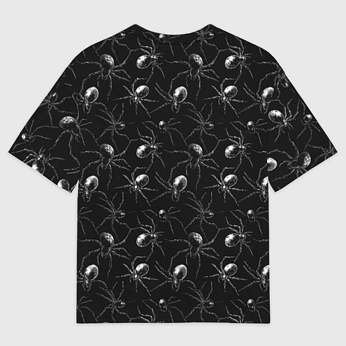 Мужская футболка оверсайз Паттерн с пауками / 3D-принт – фото 2