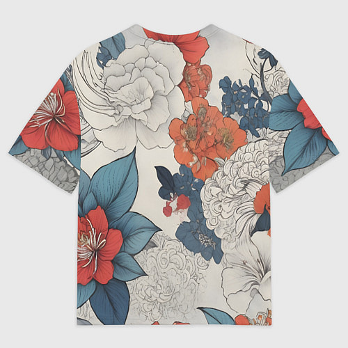 Мужская футболка оверсайз Очень красивый узор в виде татуировки / 3D-принт – фото 2