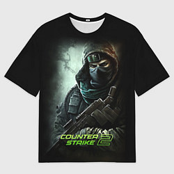 Мужская футболка оверсайз Counter strike 2 спецназ