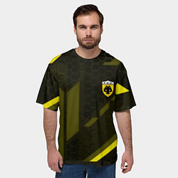 Футболка оверсайз мужская AEK fc geometry, цвет: 3D-принт — фото 2