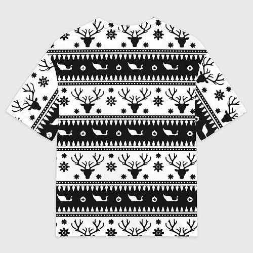 Мужская футболка оверсайз Rainbow six winter pattern / 3D-принт – фото 2