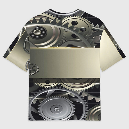 Мужская футболка оверсайз FIAT logo motors / 3D-принт – фото 2