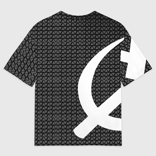Мужская футболка оверсайз Герб РФ паттерн стиль ссср / 3D-принт – фото 2