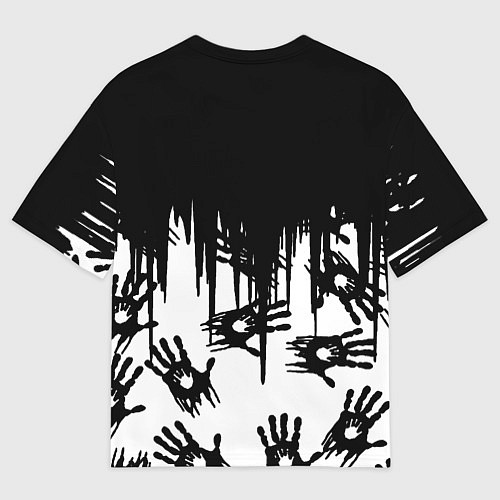 Мужская футболка оверсайз Nirvana rok hand / 3D-принт – фото 2