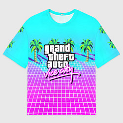 Мужская футболка оверсайз Vice city tropic collection