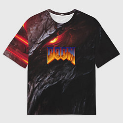Мужская футболка оверсайз Doom to hell