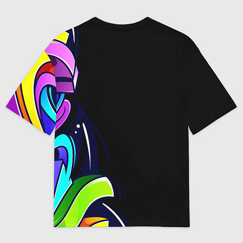 Мужская футболка оверсайз Geon Enduro graffitti / 3D-принт – фото 2