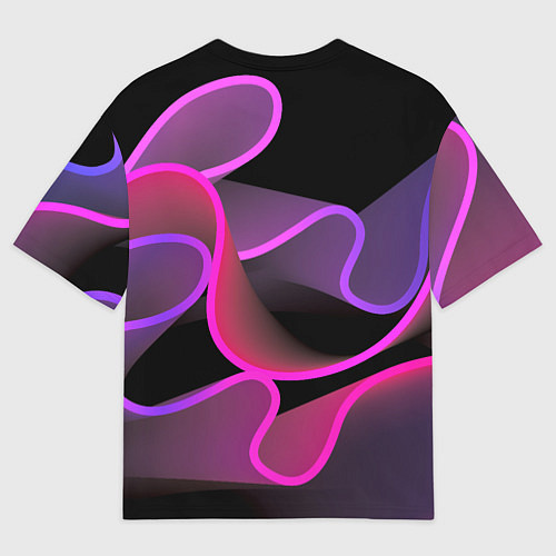 Мужская футболка оверсайз Линейная геометрия / 3D-принт – фото 2