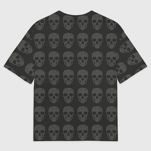 Мужская футболка оверсайз Ведьма, череп, Хэллоуин / 3D-принт – фото 2