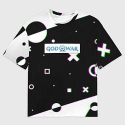 Мужская футболка оверсайз God of war game patten