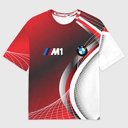 Футболка оверсайз мужская BMW sport geometry motors, цвет: 3D-принт