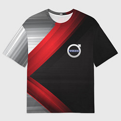 Футболка оверсайз мужская Volvo metal stripes, цвет: 3D-принт