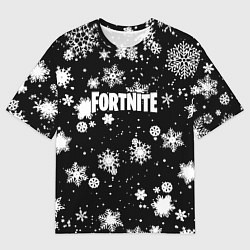 Футболка оверсайз мужская Fortnite winter snow, цвет: 3D-принт